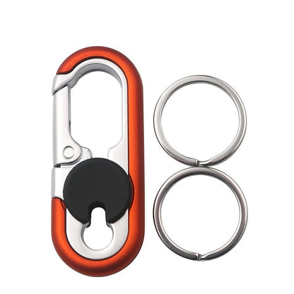 Car Keychain Double Ring Carabiner Zinc Alloy
