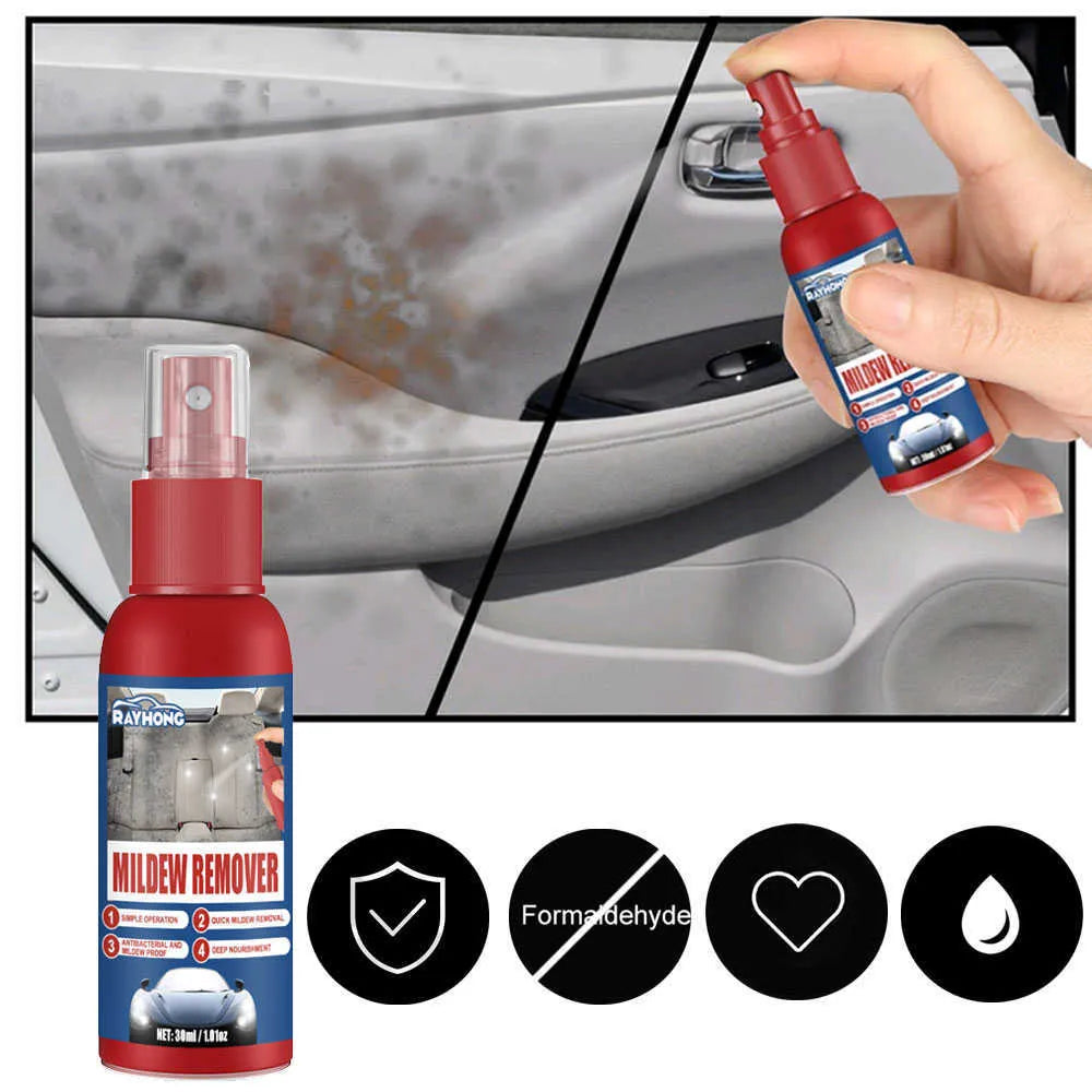 Car Mold Remover Spray Leather-Safe 2-Pack
