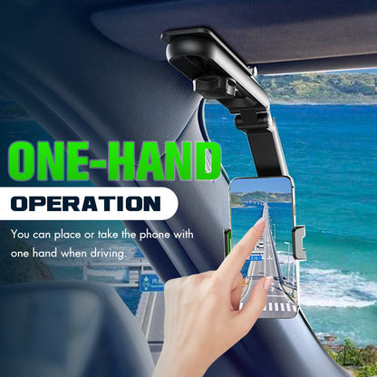 Car Phone Holder 1080° Rotation Dashboard & Visor Mount