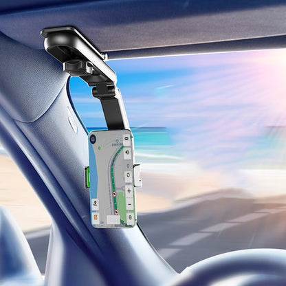 Car Phone Holder 1080° Rotation Dashboard & Visor Mount