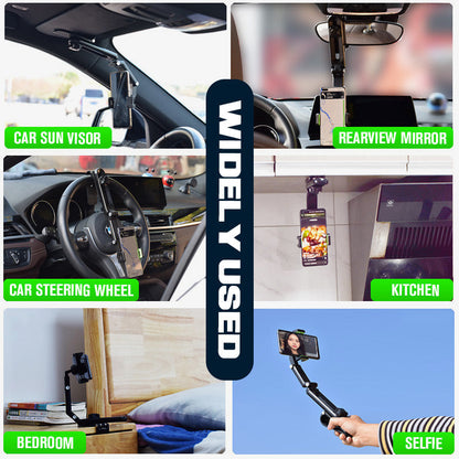 Car Phone Holder 1080° Rotation Dashboard & Visor Mount