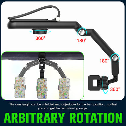 Car Phone Holder 1080° Rotation Dashboard & Visor Mount