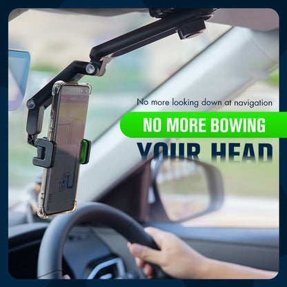 Car Phone Holder 1080° Rotation Dashboard & Visor Mount