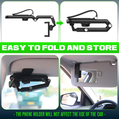 Car Phone Holder 1080° Rotation Dashboard & Visor Mount