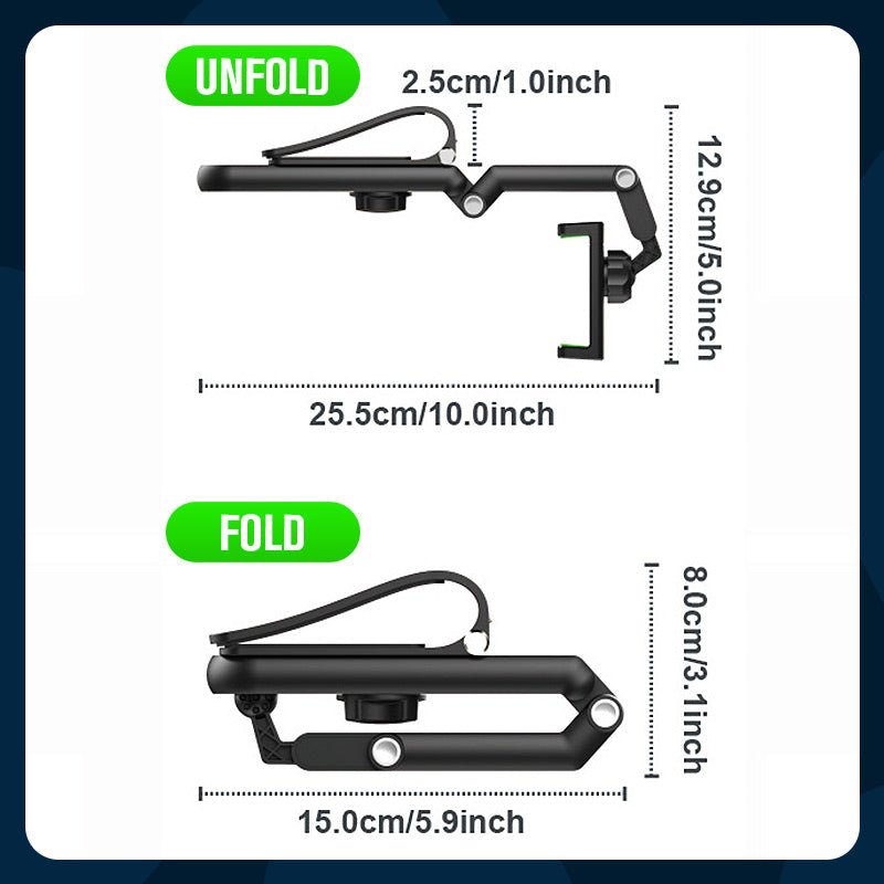 Car Phone Holder 1080° Rotation Dashboard & Visor Mount