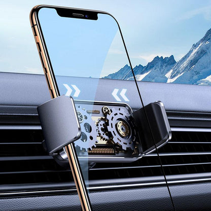 Car Phone Holder One-Touch Auto Lock 360 Degree Rotation