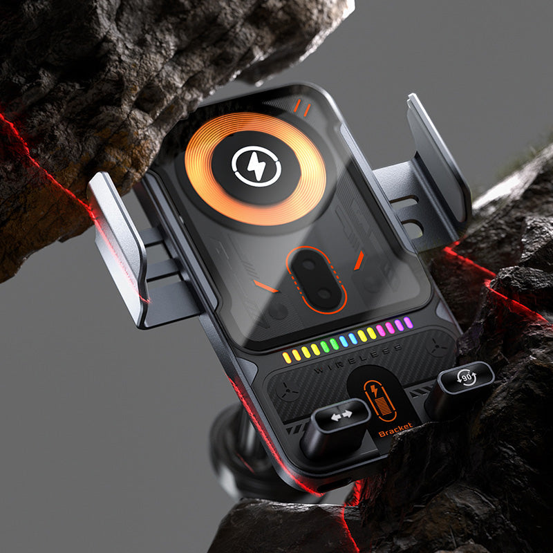 Car Phone Mount 15W Fast Wireless Auto-Clamp Vent Clip