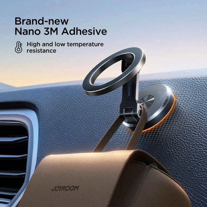 Car Phone Mount Magnetic 360° Rotation Foldable Design
