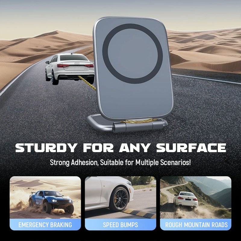 Car Phone Mount Reinforced Magnet & Rotating Arm