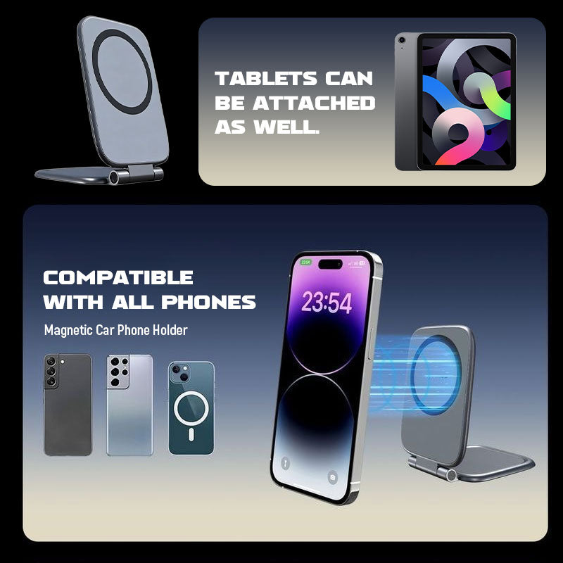Car Phone Mount Reinforced Magnet & Rotating Arm