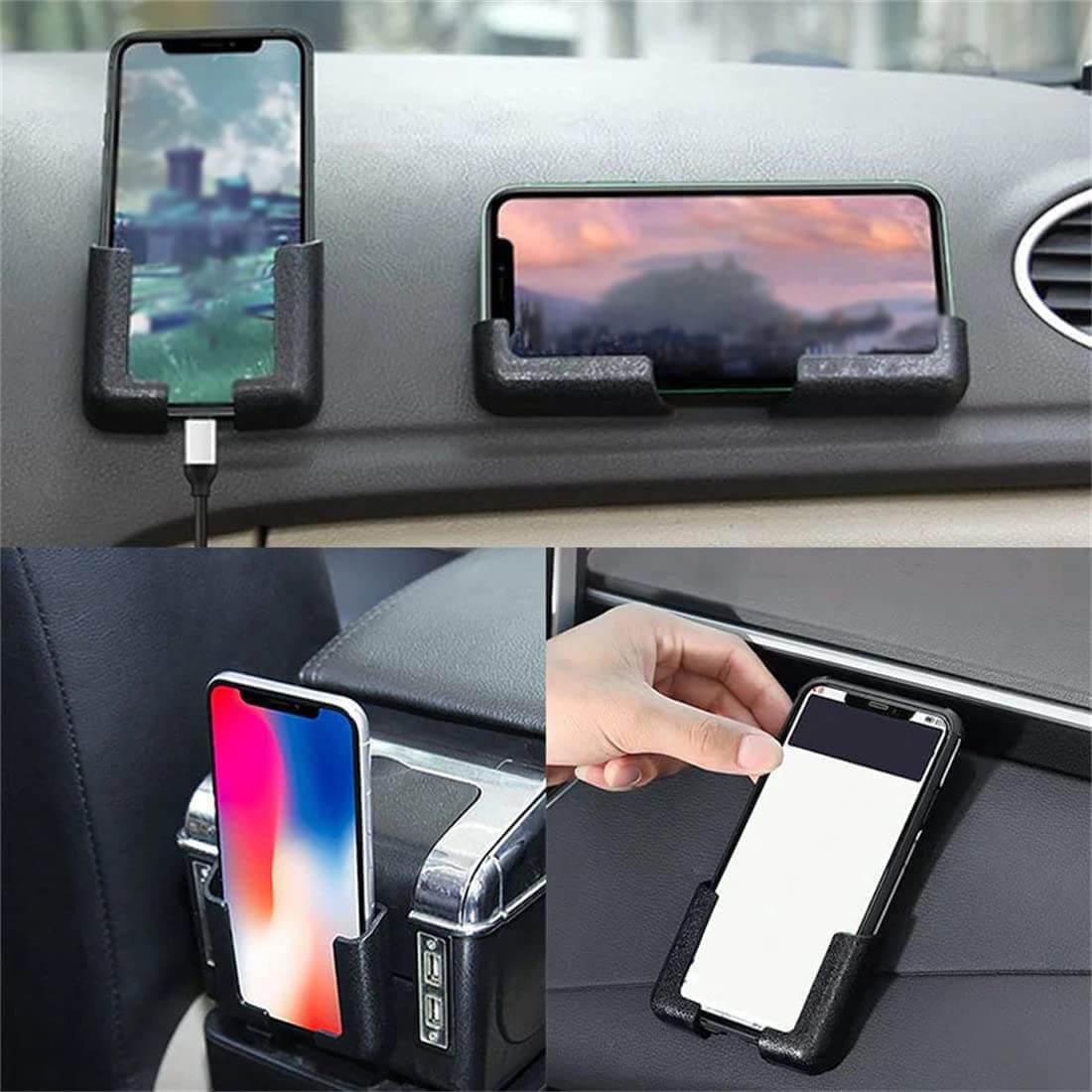 Car Phone Mount Self-Adhesive Adjustable Horizontal & Vertical