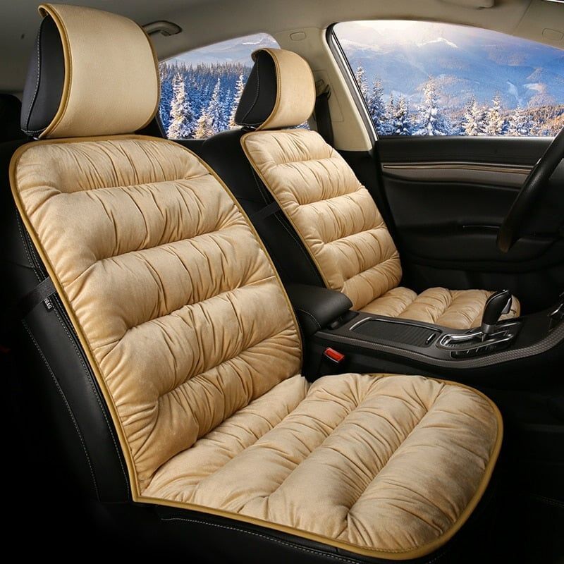 Car Seat Cover Short Plush Thick Foam Universal Fit
