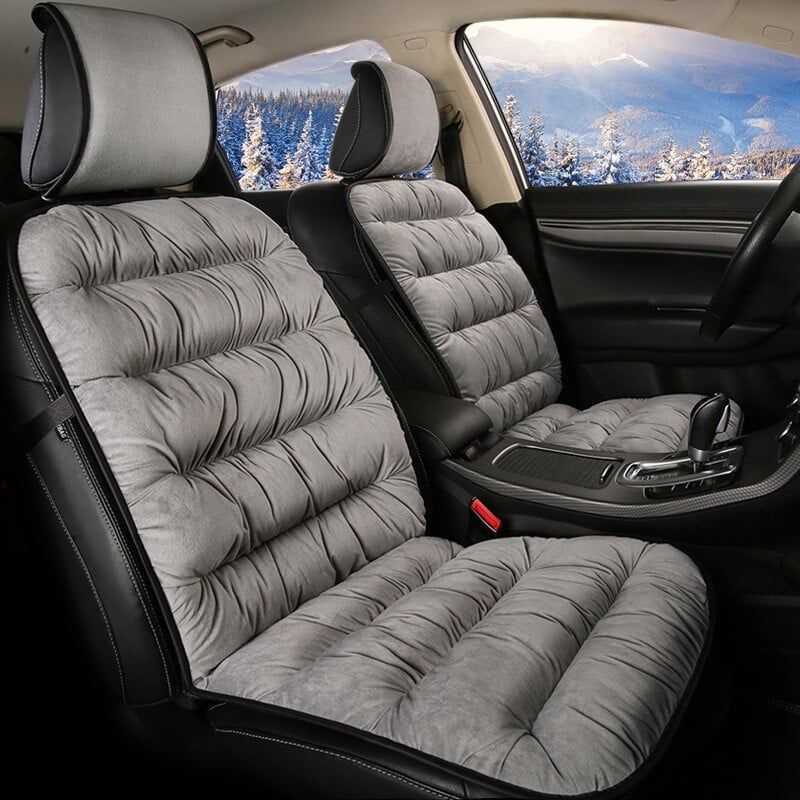 Car Seat Cover Short Plush Thick Foam Universal Fit