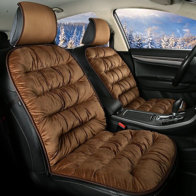 Car Seat Cover Short Plush Thick Foam Universal Fit