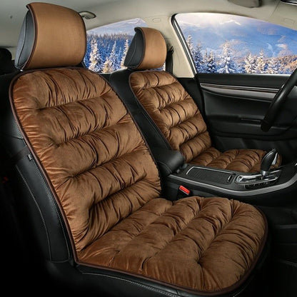 Car Seat Cover Short Plush Thick Foam Universal Fit
