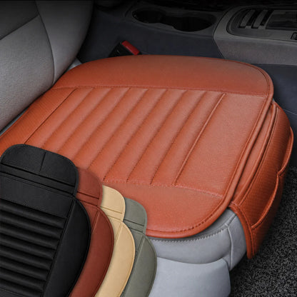 Car Seat Cushion Ergonomic Tailbone Relief Ventilated PU Leather