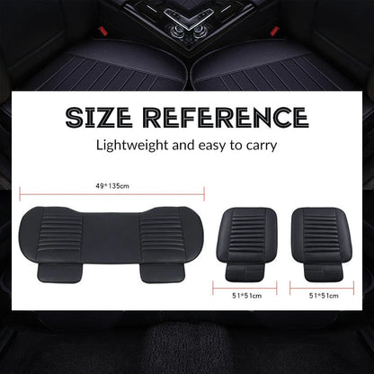 Car Seat Cushion Ergonomic Tailbone Relief Ventilated PU Leather