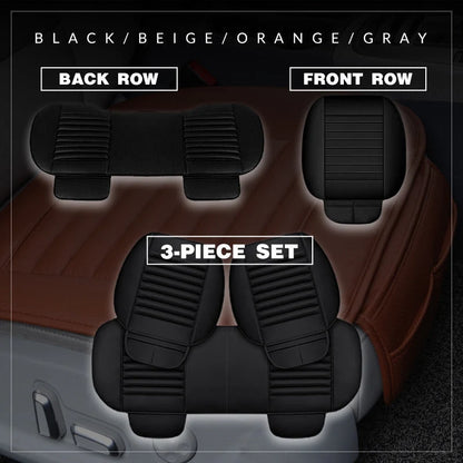 Car Seat Cushion Ergonomic Tailbone Relief Ventilated PU Leather