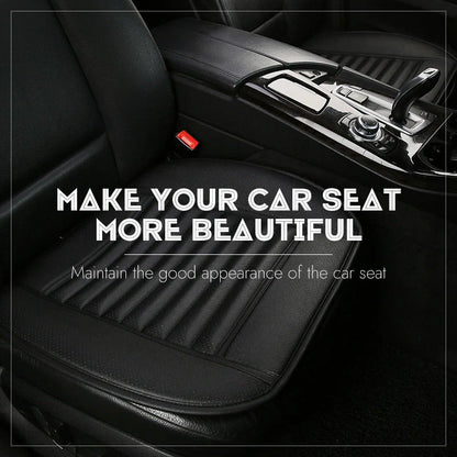 Car Seat Cushion Ergonomic Tailbone Relief Ventilated PU Leather
