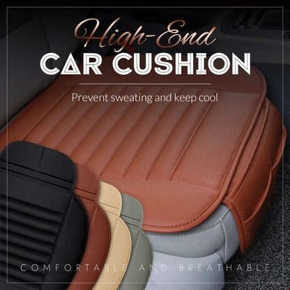 Car Seat Cushion Ergonomic Tailbone Relief Ventilated PU Leather