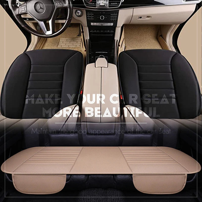 Car Seat Cushion Ergonomic Tailbone Relief Ventilated PU Leather