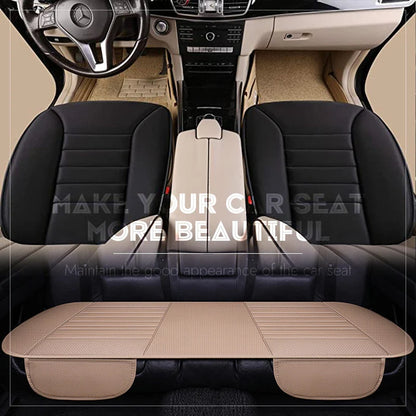 Car Seat Cushion Ergonomic Tailbone Relief Ventilated PU Leather
