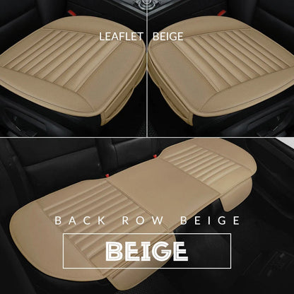 Car Seat Cushion Ergonomic Tailbone Relief Ventilated PU Leather