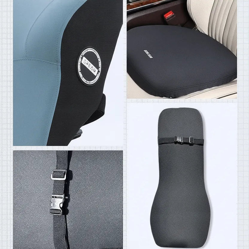 Car Seat Cushion Memory Foam Ergonomic Universal Fit