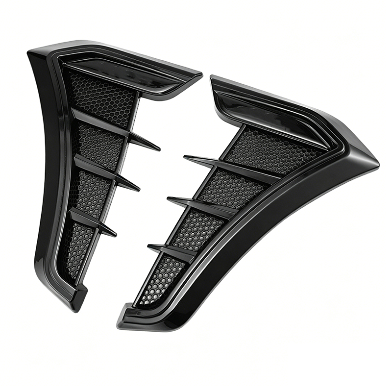 Car Side Vent Covers Carbon Look Self-Adhesive & Weatherproof