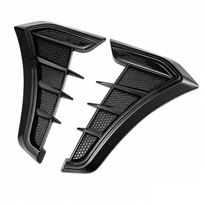 Car Side Vent Covers Carbon Look Self-Adhesive & Weatherproof