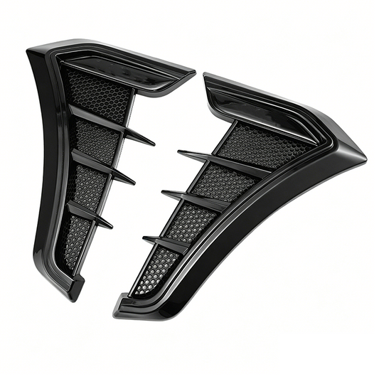 Car Side Vent Covers Carbon Look Self-Adhesive & Weatherproof