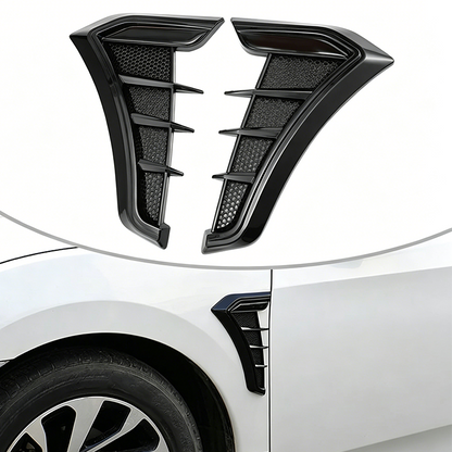 Car Side Vent Covers Carbon Look Self-Adhesive & Weatherproof