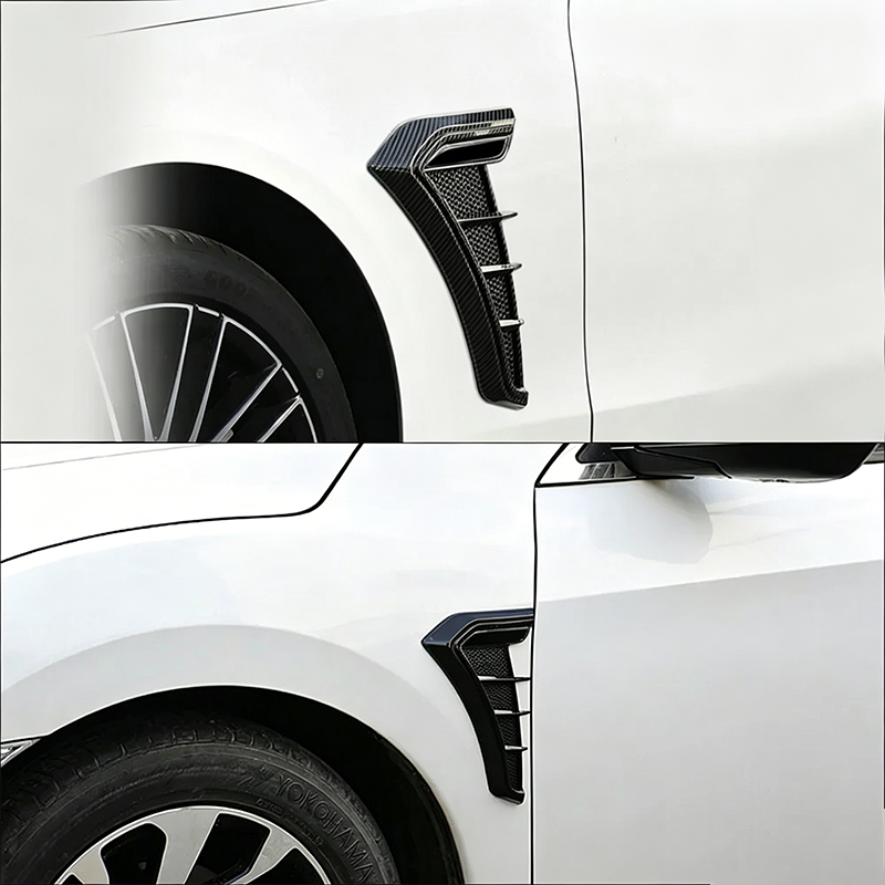 Car Side Vent Covers Carbon Look Self-Adhesive & Weatherproof