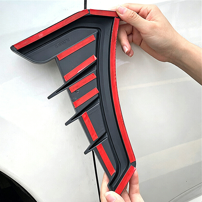Car Side Vent Covers Carbon Look Self-Adhesive & Weatherproof