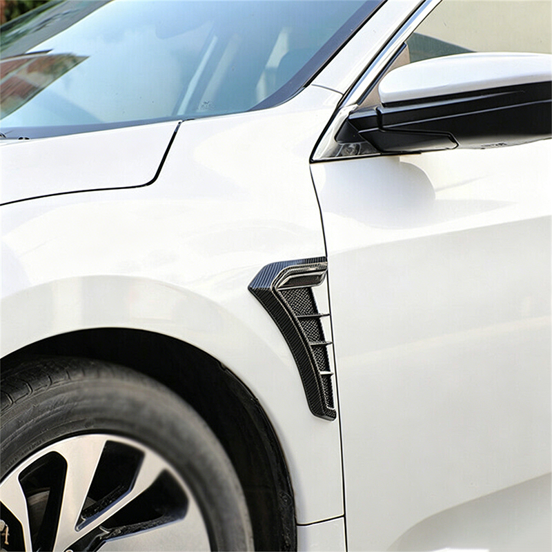 Car Side Vent Covers Carbon Look Self-Adhesive & Weatherproof