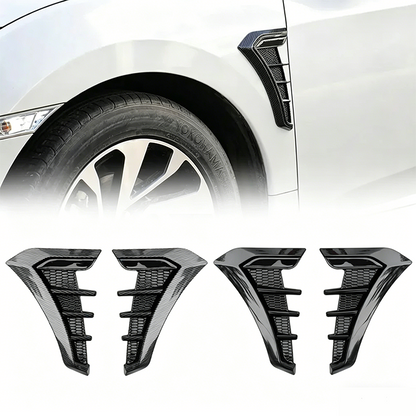 Car Side Vent Covers Carbon Look Self-Adhesive & Weatherproof