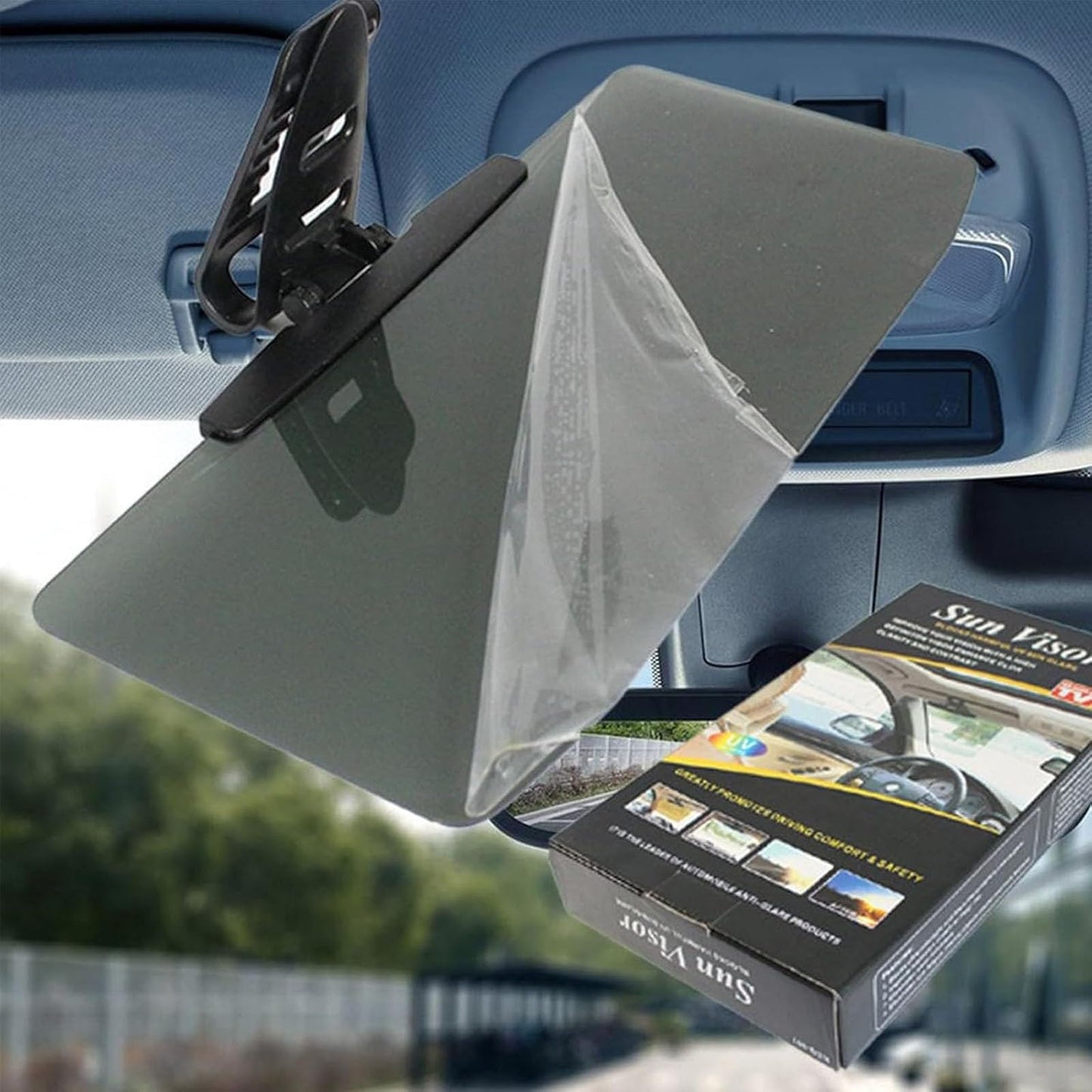 Car Sun Visor Extension Polarized Anti-Glare Universal Clamp