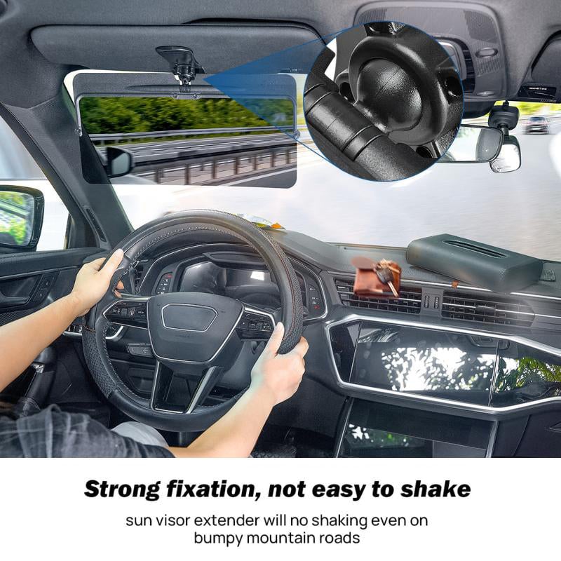 Car Sun Visor Extension Polarized Anti-Glare Universal Clamp