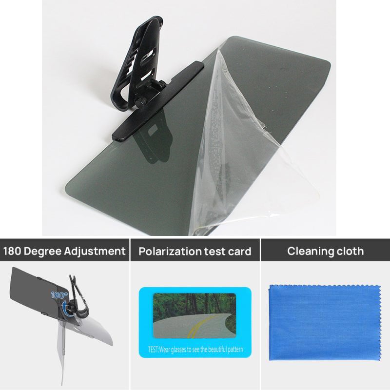 Car Sun Visor Extension Polarized Anti-Glare Universal Clamp