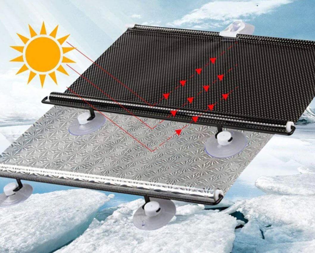 Car Sunshade Extendable Suction Cup UV Protection