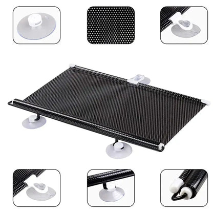 Car Sunshade Extendable Suction Cup UV Protection
