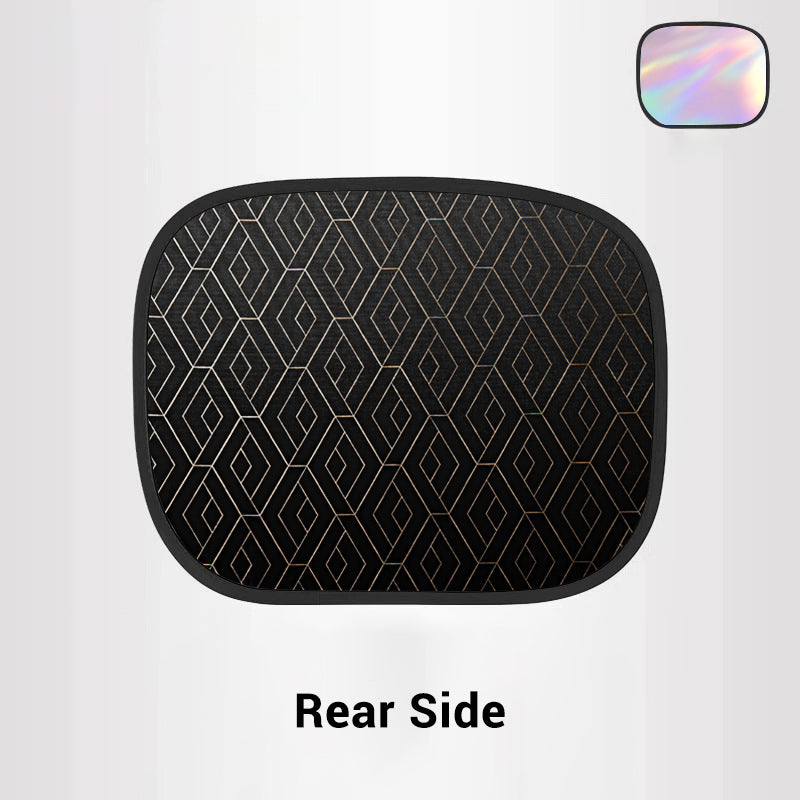 Car Sunshade Set UV Protection Static Adhesion Universal Fit