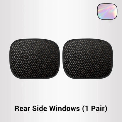 Car Sunshade Set UV Protection Static Adhesion Universal Fit