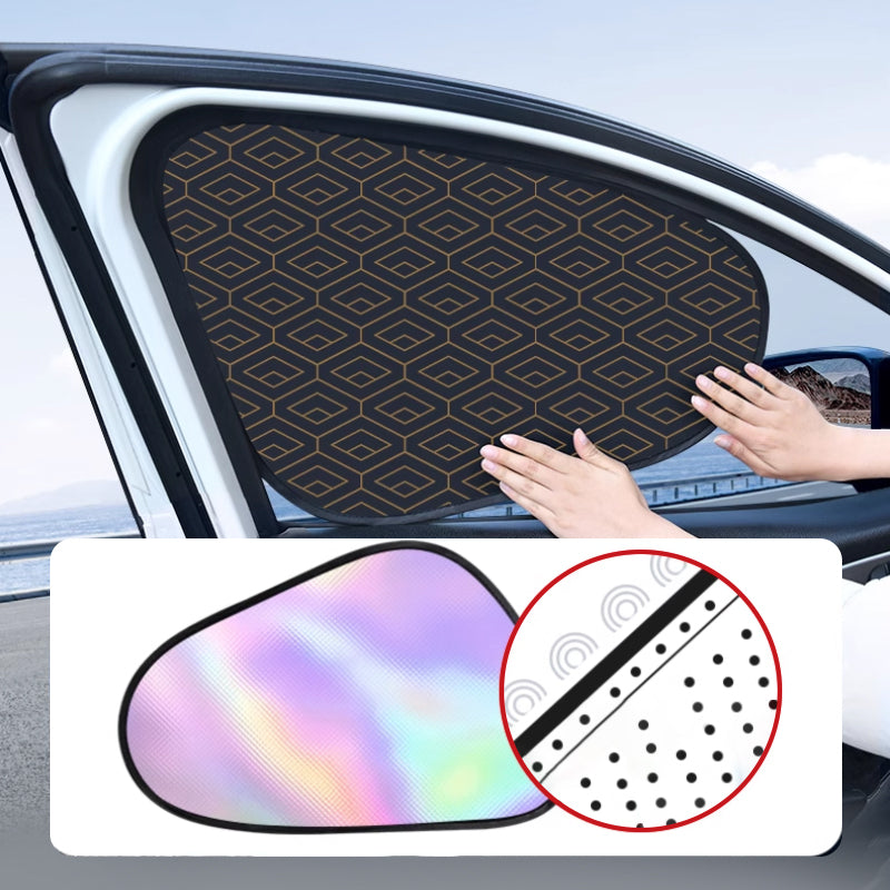 Car Sunshade Set UV Protection Static Adhesion Universal Fit
