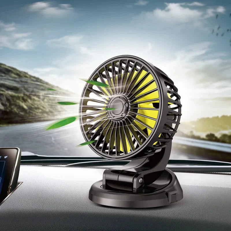 Car & Truck Fan Multi-Voltage 360° Rotatable