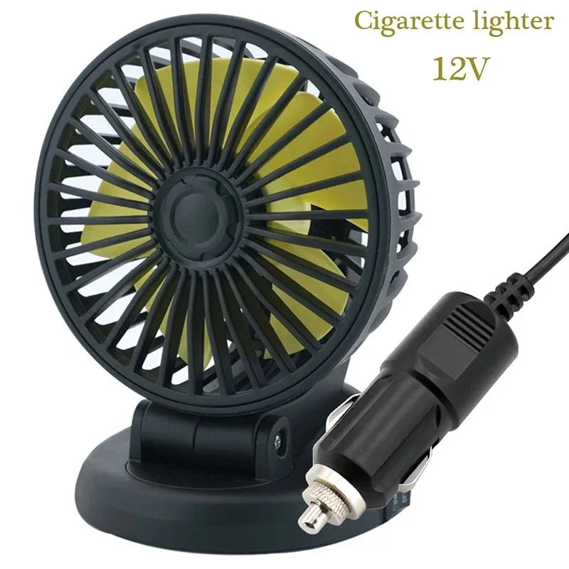 Car & Truck Fan Multi-Voltage 360° Rotatable