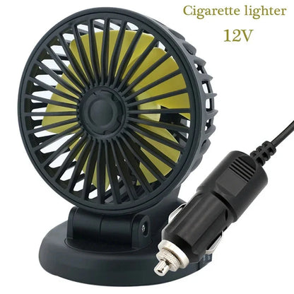 Car & Truck Fan Multi-Voltage 360° Rotatable