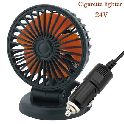 Car & Truck Fan Multi-Voltage 360° Rotatable