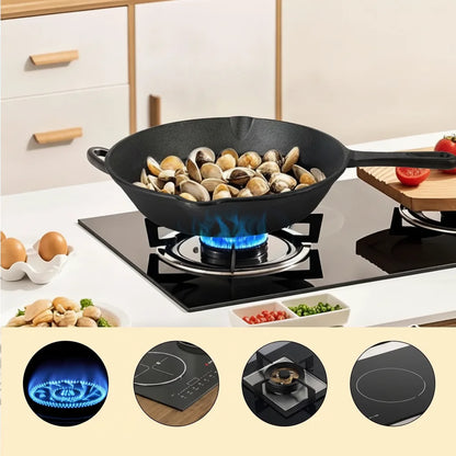 Cast Iron Skillet Set Pre-Seasoned Nonstick Four Piece