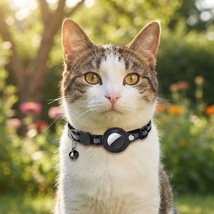 Cat Collar GPS Holder Safety Quick-Release Reflective